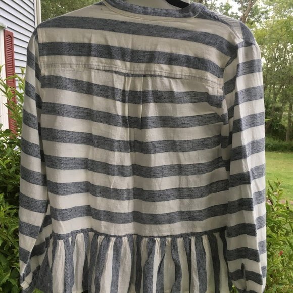 Lucky Brand Striped Peplum Blouse - Picture 5 of 6